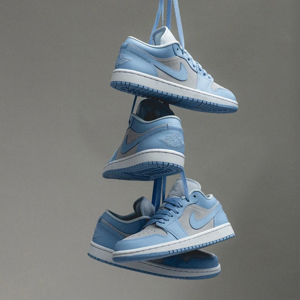 Nike Air Jordan 1 Low W Football Grey Aluminum DC0774 050 Size 9W