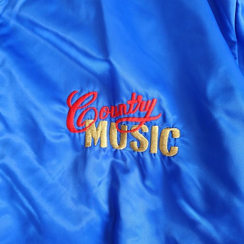 Gold Star Country Music Embroidered Jacket - Vintage - Size 42 - Large - Picture 3 of 8