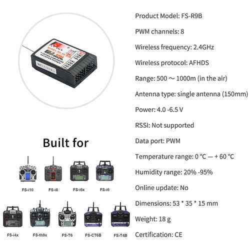 El receptor Flysky FGR4S FS-FGR4S 4 CANALES 2.4G puede ser PPM / IBUS para transmisor FS-FG4 - Imagen 11 de 27