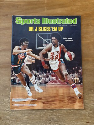 Vintage 1976 May 17 Sports Illustrated 96 Pages Dr. J Julius