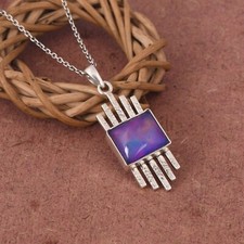 Attractive Bello Opal 925 Silver Pendant Every Occasion Gift Necklace For Women