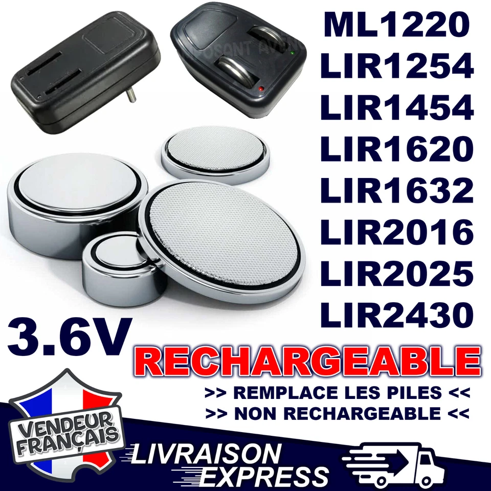 PIRABADI PILE ML1220 LIR1254 LIR1454 LIR1620 LIR1632 LIR2016 LIR2025 LIR2430 RECHARGEABLE