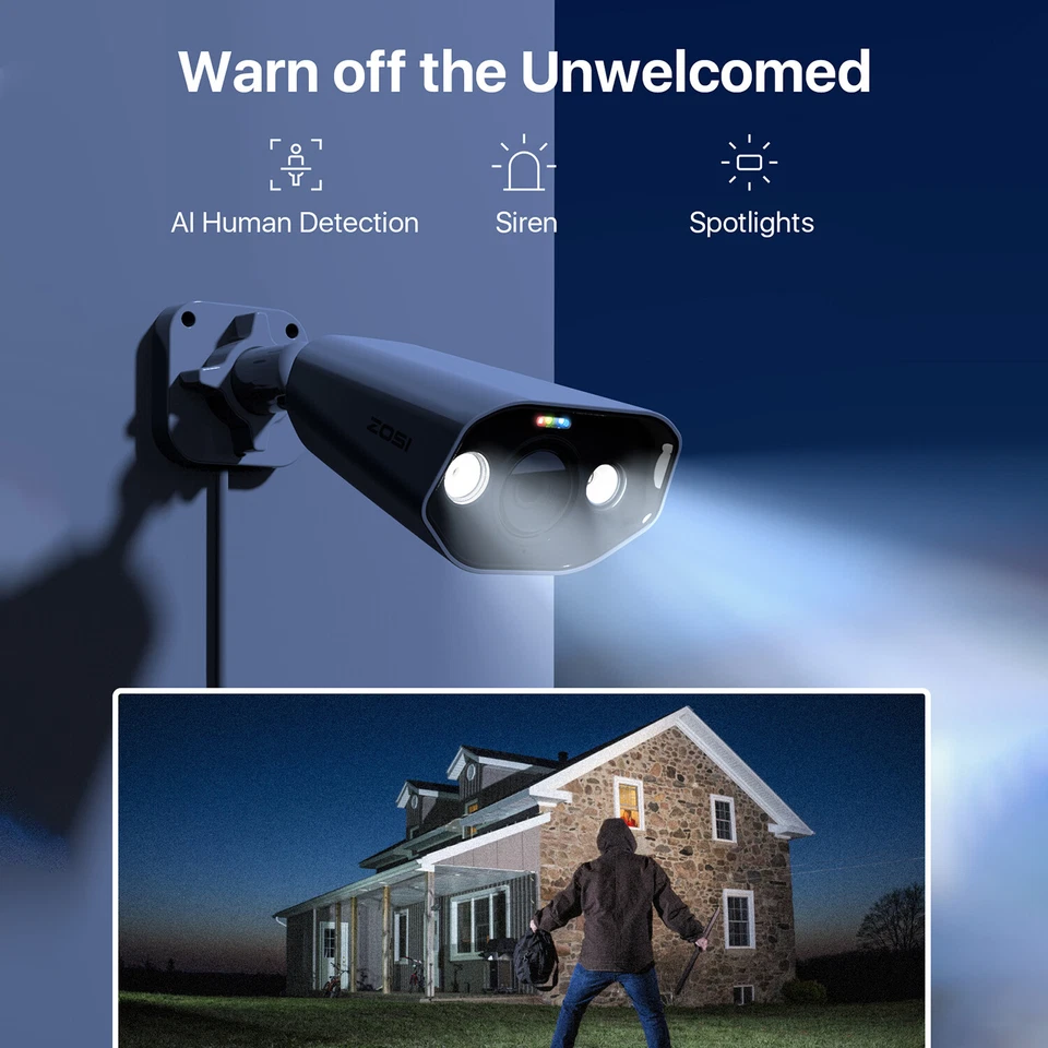 ZOSI 16CH 4K 8MP POE Security IP Camera System Home Network Audio Record 4TB NVR - Image 3 of 4