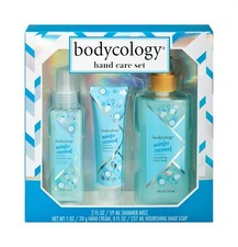 Bodycology 3 Piece Hand Soap Hand Cream Mist Gift Set Winter Coconut FREE SHIP