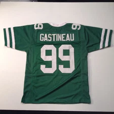 UNSIGNED CUSTOM Sewn Stitched Mark Gastineau Green or White Jersey M-3XL