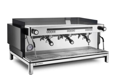 EXPOBAR CREM EX3 3 GROUP ESPRESSO COFFEE MACHINE BRAND NEW STAINLESS HIGH CUP