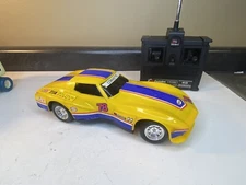 Vintage Yellow Corvette W/futaba remote High Tech Radials #78
