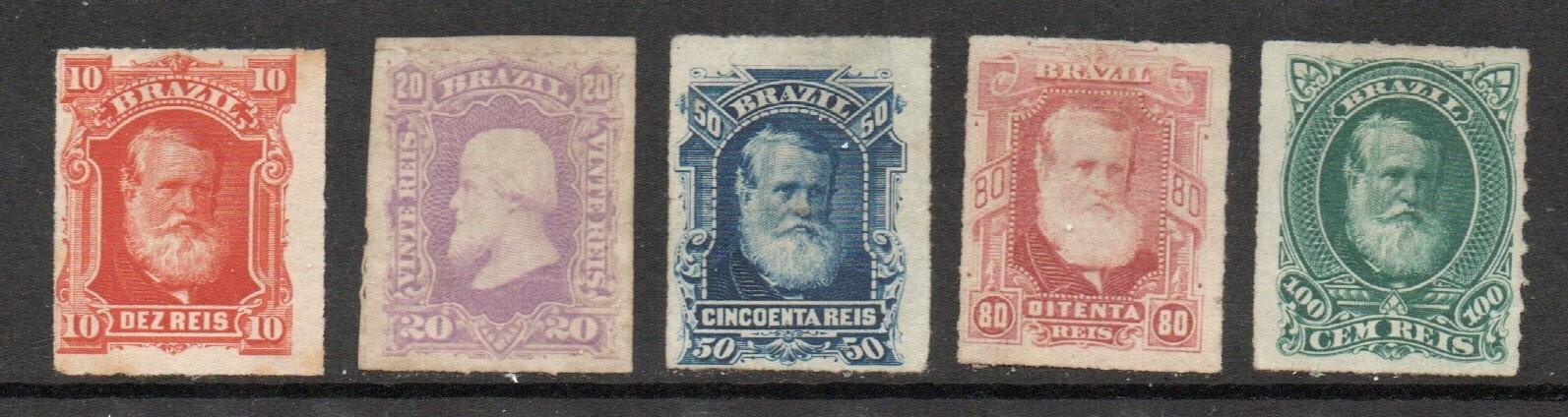 Brazil - Sc# 68 - 72 Mint no gum          /           Lot 0424128