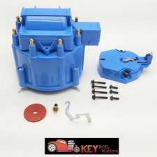 Chevy Gm Blue Hei Large Distributor Cap Rotor Kit Sbc Bbc 305 327 350 396 454
