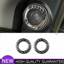 A Post Speaker Sticker Cover Trim For Honda CRV CR-V 2017-2022 Real Carbon Fiber