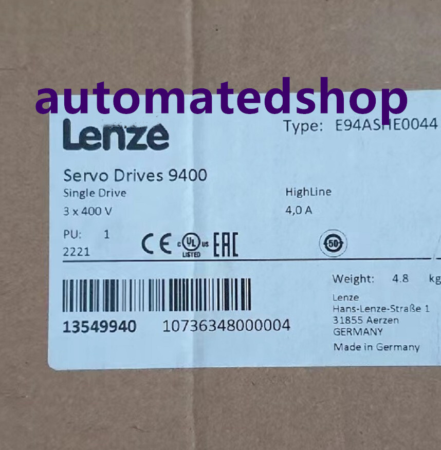 Lenze Servo Drive E94ASHE0044 Brand New