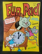 Vintage 1977 The Big Fun Pad Coloring Book 160 Pages Few Used Pages Great Shape