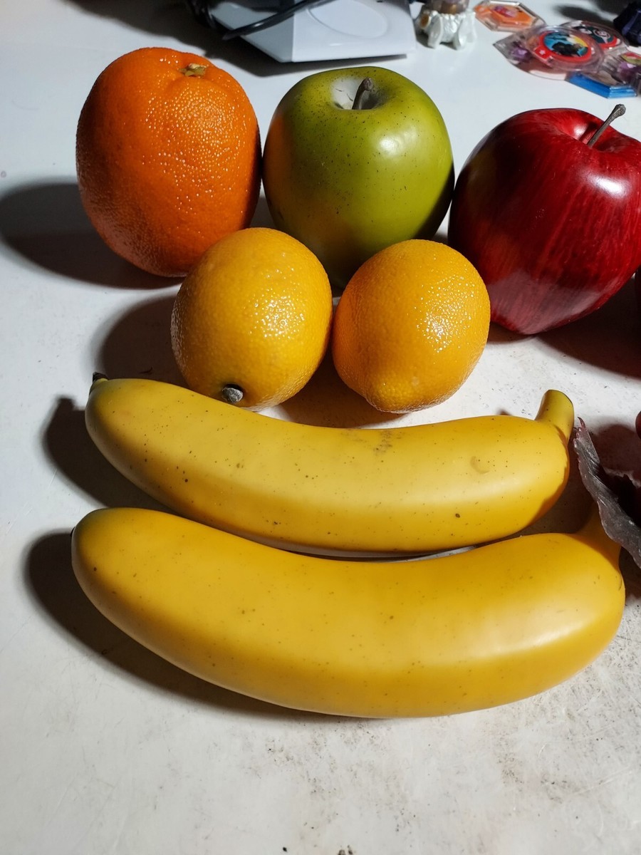 FRUITS　1998 Vintage Plastic Fruit - 9 Pieces,VGC | eBay