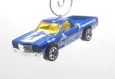 Christmas Ornament for 1970 Chevy El Camino Blue White