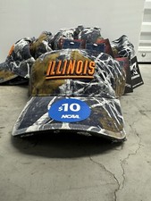 Lot Of 8 NWT Illinois Fighting Illini Game day Snow Camo Baseball Cap SnapBack