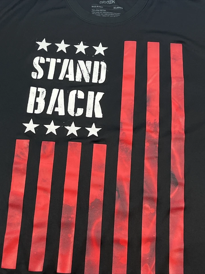 Tek Gear Dry Tek XL черная стойка сзади красно-белая полоса флаг герб звезды - Изображение 2 из 4