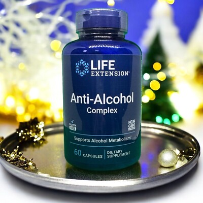 Anti-alcohol Complex Hepatoprotection Vitamins 60 Vegan Caps Free Shipping
