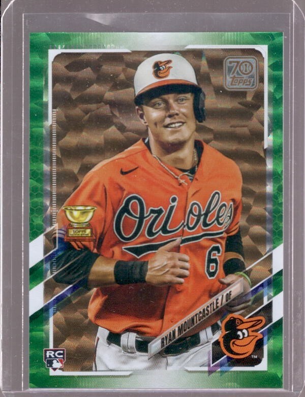 RYAN MOUNTCASTLE 2021 Topps Series 1 #143 Green Foil Rookie RC #189/499