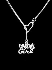 Daddy's Girl Necklace Gift Daughter Daddy's Little Girl Heart Lariat Jewelry