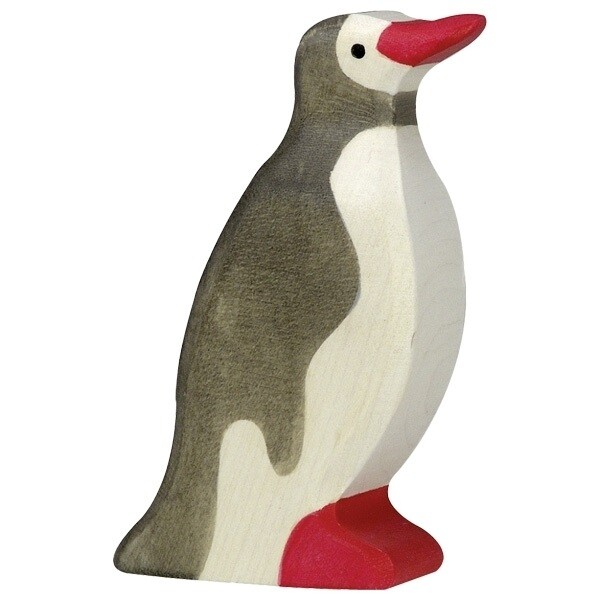 Wooden Tiger 80211 Penguin 9 cm Wooden Figures Series Water World