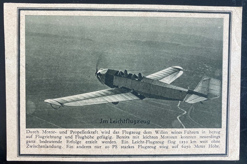 1928 Berlin Germany RPPC Postcard Airmail Cover To Freiberg Light Aircraft