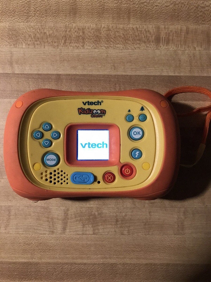 Vtech Kidizoom Camera Orange And Yellow Digital Camera With