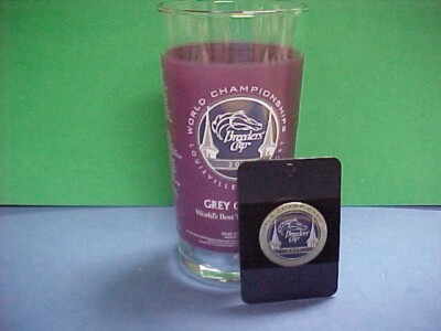 2011 Breeders Cup glass with pin.Beautiful.hard to find