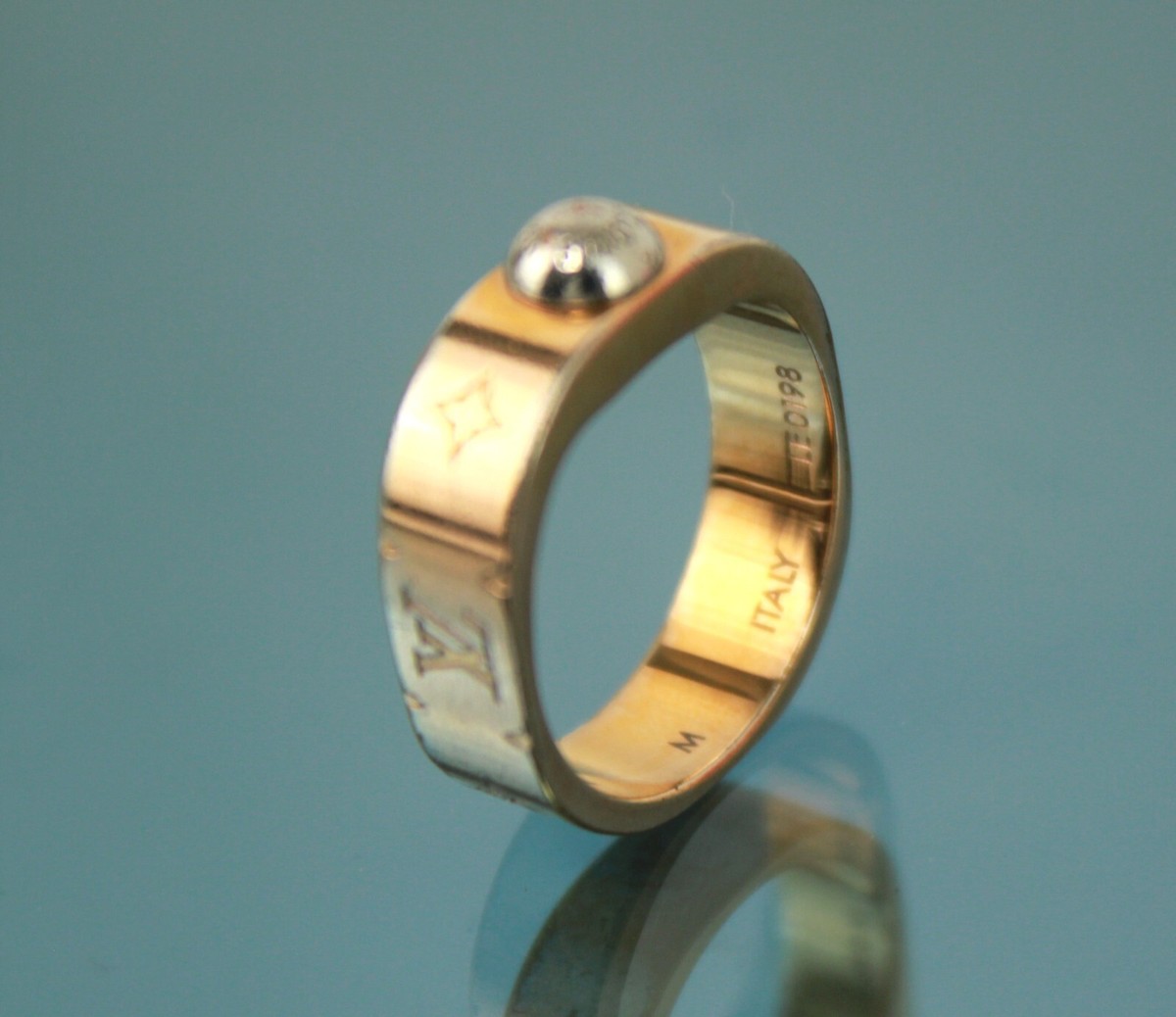 LOUIS VUITTON Nanogram Rose Gold Ring M00214 Accessories US LOUIS VUITTON Nanogram Rose Gold Ring M00214 Accessories US