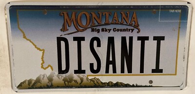 Vanity DISANTI DI SANTI DESANTIS license plate