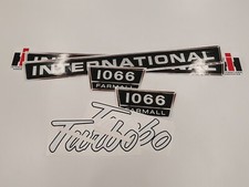 International 1066 Farmall Turbo Tractor Aftermarket Decal Sticker Set