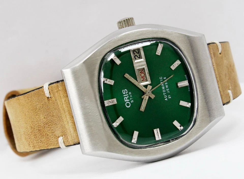 Винтажный ORIS Star Cal. Автоматические мужские часы 648 день дата сталь ссылка 6794 - Изображение 2 из 4