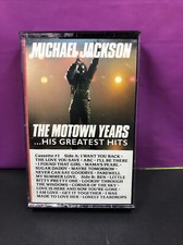 Michael Jackson The Motown Years His Greatest Hits Cassette Tape Music