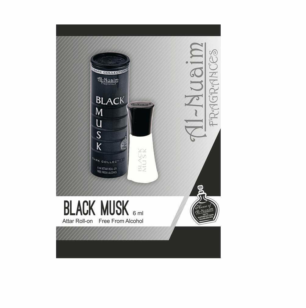 BLACK MUSK Al Nuaim 6ml Attar No Alcohol perfume Oil Long Lasting