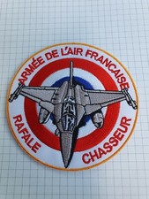 patch ecusson thermocollant brodé rafale chasseur armée  de l air 9cm ....