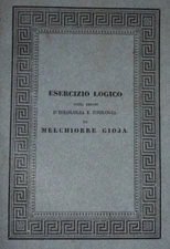 GIOJA, Melchiorre: LOGICAL EXERCISE ON ERRORS OF IDEOLOGY AND ZOOLOGY 1840 Lugano