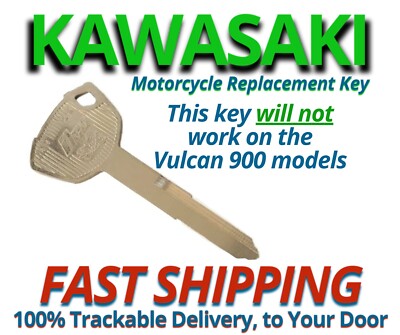 Kawasaki Motorcycle Keys Replacement Key Cut to Code G8501-G8750