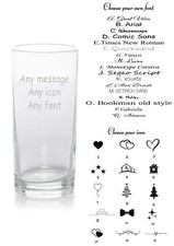 Personalised Engraved Hi Ball Glass