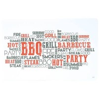 6Er Set Platzsets, Tischsets Bbq Grillen Weiß 43X28Cm Kesper Wa