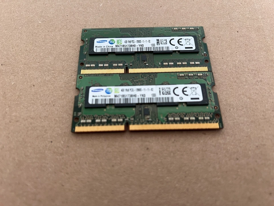 SAMSUNG 8GB 2X4GB 1RX8 PC3L-12800S DDR3-1600MHZ M471B5173BH0-YK0 K1-2(5) - Image 4 of 4