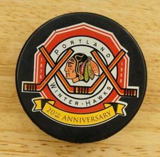 WHL Portland Winter Hawks 20th Anniversary Vintage 1996 Hockey Puck