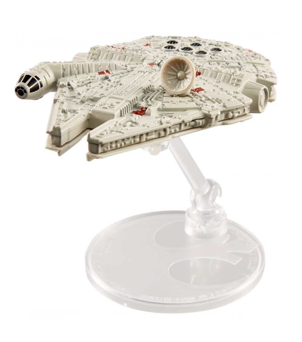 Hot Wheels Star Wars Starships Millennium Falcon with Flight Stand