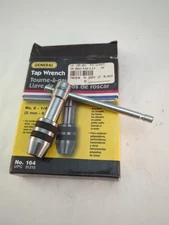 GENERAL #164 T-HANDLE TAP WRENCH FITS TAP SIZES  #0-1/4" - NEW