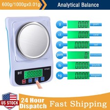 600g 1000g x 0.01g Analytical Balance Scale Lab Scale Digital High Precision New