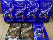 7 BAGS Lindt LINDOR Dark  Extra Dark Chocolate Truffles 5.1 oz Bag