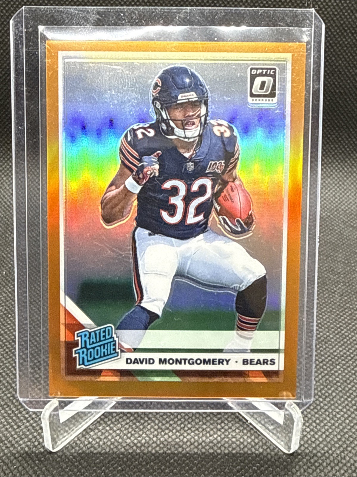 2019 Panini Donruss Optic David Montgomery Rated Rookie Orange!! 128/199!
