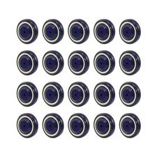 4" Wheels for Cart, 3/8" Axle Shopping Cart Replacement Wheels Polyurethane C...