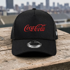 Coca Cola Embroidered Logo Trucker Cap Adjust...