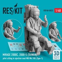 Mirage 2000C, 2000-5 (Taiwan) Pilot Sitting / 1:48