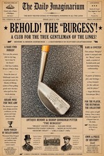 Antique Hendry Bishop Edinburgh The Burgess Hickory Shaft Square Nose Putter