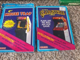 Mattel Intellivision Console Bundle With TOP Games 100% TESTED WORKING EX Shape